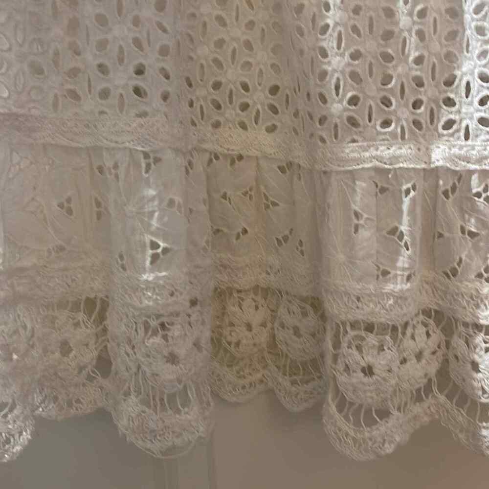 Skirt Lace- White Eyelet Lace Skirt - Different L… - image 4